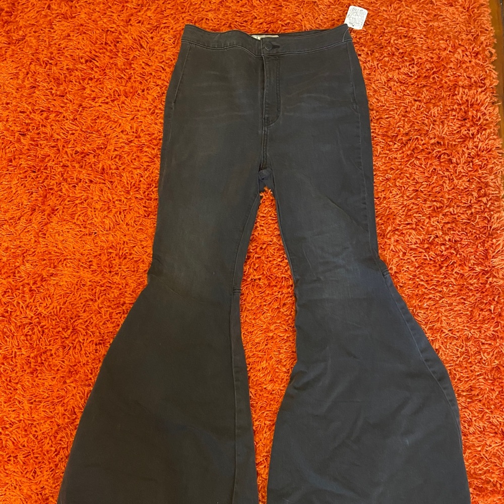 Free People black flare jeans
